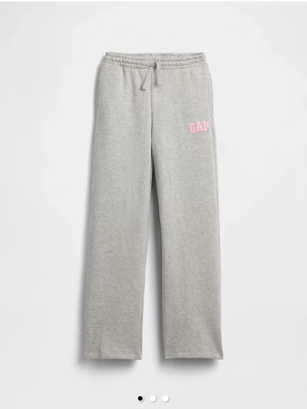 NWT GAP Kids' Light Gray Zip Hoodie and sweatpants set with Pink Logo Size 8